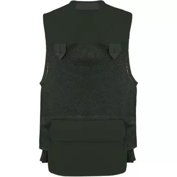 Under Armour Solid Color Pocket Design Logo Print Zipper Outdoor Work Vest Men vests Baroque-Green 1387983-310 XL