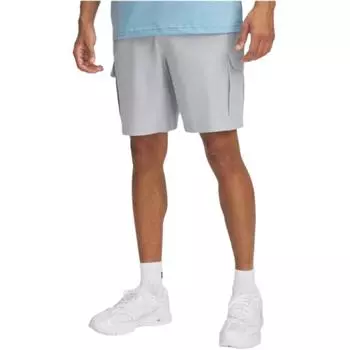 Under Armour Solid Color Pocket Mid Waist Loose Cargo Shorts Men shorts Gray 1386560-011 M