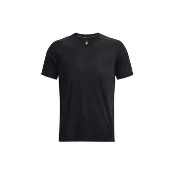 Under Armour Solid Color Slim Fit Футболка для бега с короткими рукавами Мужские топы Черные 1375267-001 S