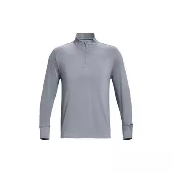 Under Armour Solid Color Stand Collar Half Zip Long Sleeve Raglan American Vintage T-Shirt Men Tops 1379288-035 XXL