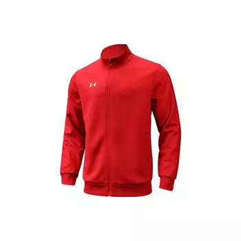 Under Armour Solid Color Stand Collar Zip Sports Knit Jacket Men Jackets Red 22500409-600 M