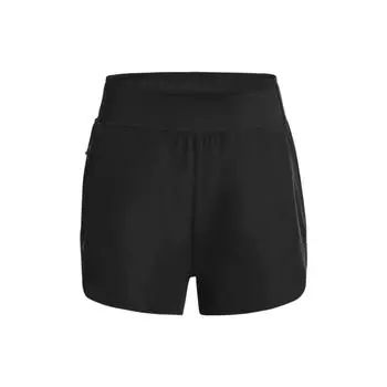 Under Armour Однотонные свободные шорты для фитнеса с широким поясом, женские, черные 1377555-001 L