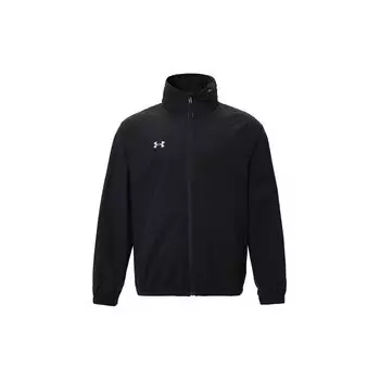 Under Armour Solid Color Windbreaker Zip-Up Hoodie Jacket Unisex jackets Black 24500401-001 L
