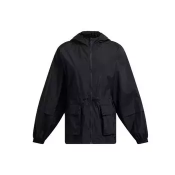 Under Armour Solid Color Zip-Up Hoodie Women jackets Black 1386455-001 XS