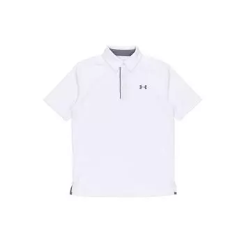 Under Armour Solid Golf Облегающие спортивные мужские рубашки-поло с короткими рукавами, белые 1290140-100 L