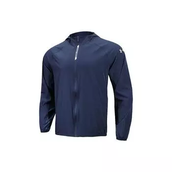 Under Armour Solid Logo Эластичная спортивная тканая куртка Мужские куртки Academy-Blue 22500405-408 XXL