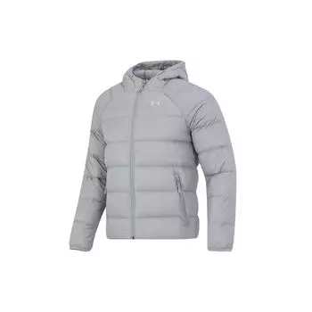 Under Armour Solid Print Hooded Down Jacket Мужская верхняя одежда Серый 1372651-558 S
