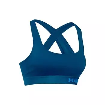 Under Armour Solid Sports Bra Women activewear Dark-Blue 1276503-480 M