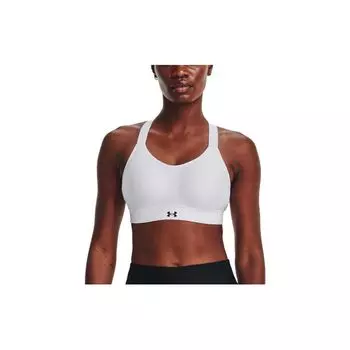 Under Armour Solid U-Shaped Crossback High-Intensity Training Sports Bra Women underwear White 1372557-100 S