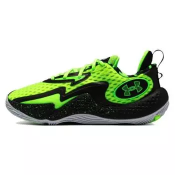 Under Armour Spawn 5 Lets 3 — Кроссовки унисекс зелёные чёрно-белые 3026892-001 41