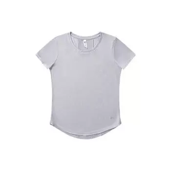 Under Armour Speed Stride 2.0 Solid Color Mesh Breathable Crew Neck Pullover Short Sleeve T-Shirt Women Tops Gray 1369760-011 S