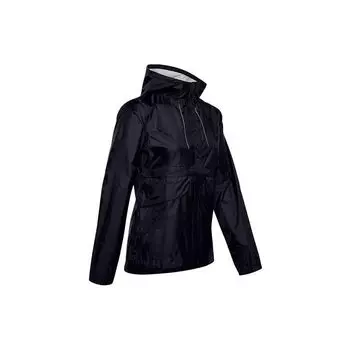 Under Armour Сплошная спортивная ветрозащитная дышащая куртка с капюшоном женская куртка черная 1350954-001 M