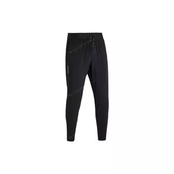 Under Armour Сплошной цвет, эластичные прямые спортивные брюки с завязками, мужские брюки, черные 1374226-001 L