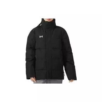 Under Armour сплошной цвет повседневный пуховик с воротником-стойкой и длинными рукавами верхняя одежда унисекс черный 23600802-001 XXL