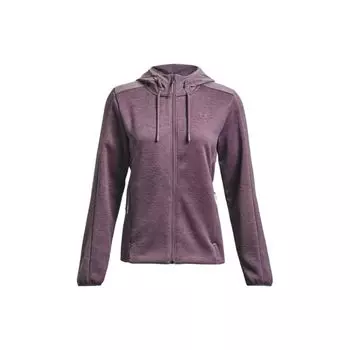 Under Armour сплошной цвет с капюшоном на молнии с длинными рукавами Женская куртка Фиолетовый 1378850-500 M
