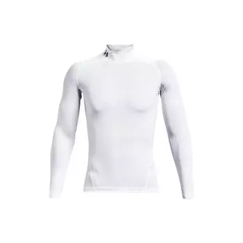 Under Armour Сплошной цвет с логотипом и пуловером с длинными рукавами, мужские топы, белые 1369606-100 XL