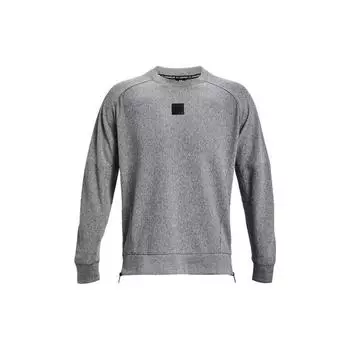 Under Armour Сплошной цветной логотип, спортивная повседневная толстовка с круглым вырезом, мужская толстовка, серая 1373877-001 S