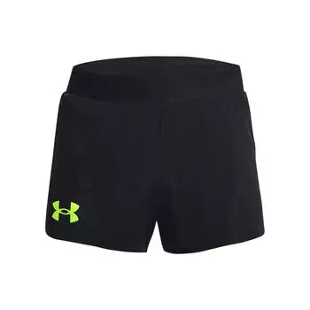 Under Armour Сплошные эластичные спортивные шорты мужские, черные 1377315-001 S