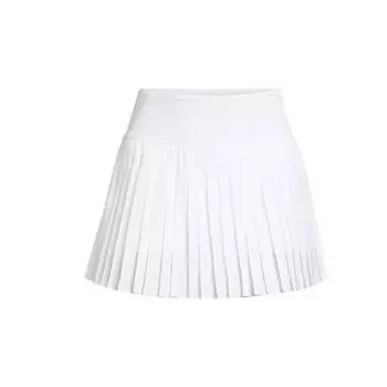 Under Armour Sport Skort Fashion Versatile Solid Color Training Pleated Casual Skirt Women Skirts White 1390157-100 S