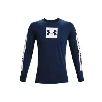 Under Armour Спортивная футболка с длинным рукавом и логотипом Color Block Training, мужские топы Academy-Blue 1366464-408 XXXL