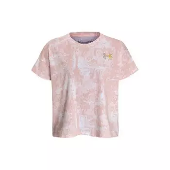 Under Armour Спортивная футболка женская топы розовая 1373192-676 L