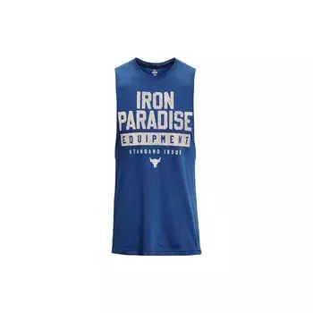 Under Armour Спортивная майка без рукавов с принтом, мужские топы, синяя 1377290-471 3XL