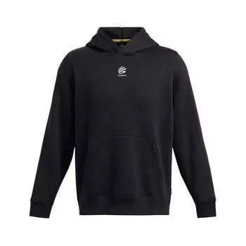 Under Armour Спортивная модная толстовка с капюшоном и длинным рукавом, мужская толстовка, черная 1387096-001 L