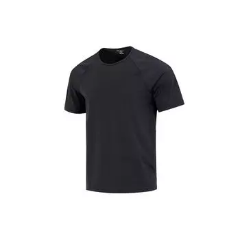 Under Armour Спортивная повседневная футболка с круглым вырезом Meridian с короткими рукавами, мужские топы, черные 1373728-001