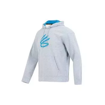 Under Armour Спортивная повседневная толстовка с геометрическим узором, мужская толстовка с капюшоном, светло-серая 1374298-465 M