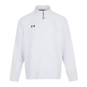 Under Armour Спортивная серия Женская тренировочная повседневная универсальная трикотажная куртка с воротником-стойкой Куртки унисекс белые 24500402-100 S