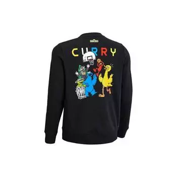Under Armour Спортивная толстовка с круглым вырезом Curry Series с принтом в виде букв, черная 1369636-001 L