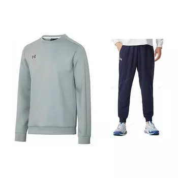 Under Armour Спортивная трикотажная толстовка с логотипом и светоотражающим принтом градиента и дышащие повседневные трикотажные спортивные брюки 22600303-011+23600704-409 L