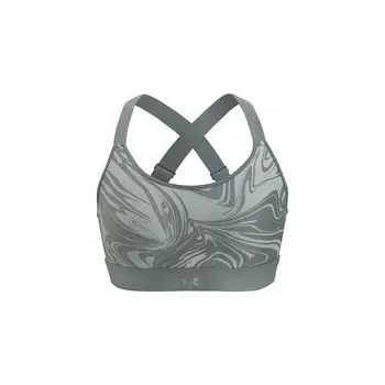 Under Armour Спортивное нижнее белье Continuum Full Print для высокоинтенсивных тренировок, женское нижнее белье, серое 1374121-781 S