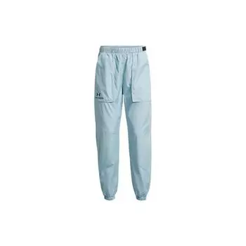Under Armour Спортивные брюки-джоггеры женские с принтом логотипа, однотонные, с большим карманом, синие 1369849-478 M