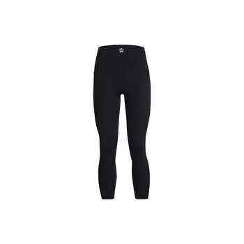 Under Armour Спортивные брюки Meridian Solid Color с эластичной талией и девятью точками, женские брюки, черные 1382537-001 XL