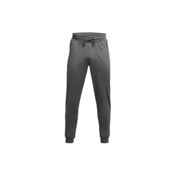 Under Armour Спортивные однотонные повседневные трикотажные брюки с завязками на манжетах, мужские брюки Rhino-Gray 1290261-026 M
