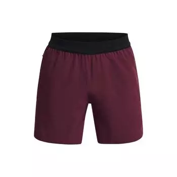 Under Armour Спортивные шорты Peak Solid Color с эластичной талией, мужские шорты темно-коричневого цвета, красные 1376782-600 M