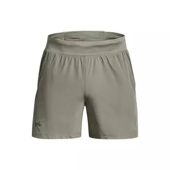 Under Armour Спортивные шорты с логотипом Launch, однотонные, мужские, камуфляжные, зеленые 1376509-504 M