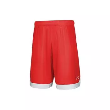 Under Armour Спортивные трикотажные баскетбольные шорты Color Block, шорты унисекс, красные 21500202-600 XL