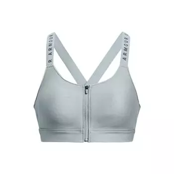 Under Armour Спортивный бюстгальтер Infinity U-образной формы с принтом логотипа, женский спортивный бюстгальтер Harbor-Blue 1373860-465 S