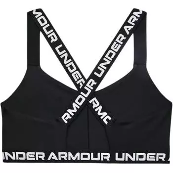 Under Armour Спортивный бюстгальтер с бретельками для тренировок низкой интенсивности, женское нижнее белье, черный 1370896-001 XS