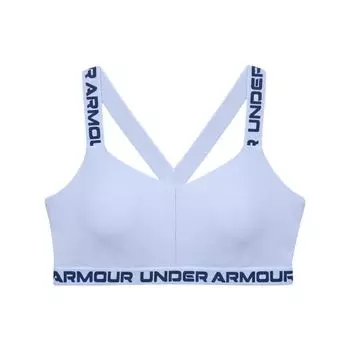 Under Armour Спортивный бюстгальтер с бретельками для тренировок низкой интенсивности, женское нижнее белье, светло-голубой 1370896-438 S