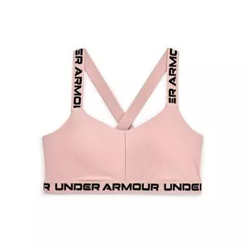 Under Armour Спортивный бюстгальтер с бретельками для тренировок низкой интенсивности, женское нижнее белье, розовый 1370896-667 S