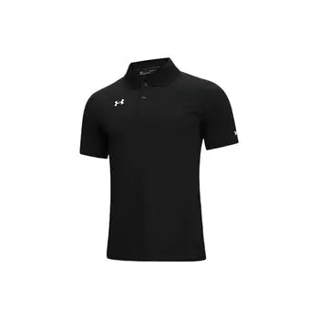 Under Armour Спортивный воротник Тренировочная рубашка поло с короткими рукавами Мужские топы Черные 21500536-001 M
