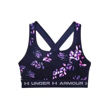 Under Armour Спортивный жилет средней интенсивности с перекрестным принтом на спине, женские топы, темно-синий 1361042-410 M