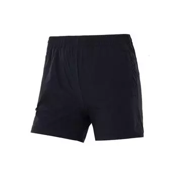 Under Armour Спортивные повседневные однотонные тканые шорты женские низы черные 22500213-001 L