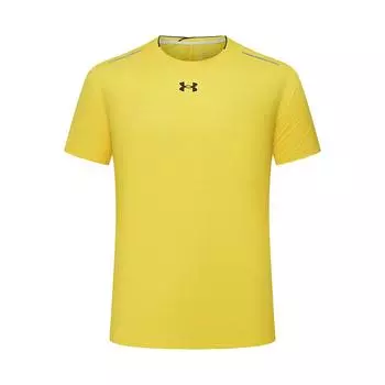 Under Armour Sports Jersey Running Workout Daily Casual Dopamine Short Sleeve T-Shirt Unisex T-Shirt Yellow 22500509-790 L