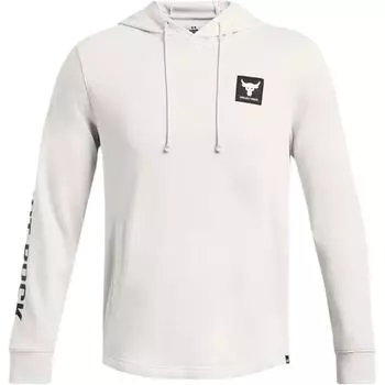 Under Armour Sports Leisure Hooded Sweatshirt Men Sweatshirts Off-White 1377428-114 M