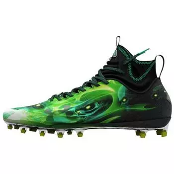 Under Armour Spotlight Lux MC LE Slime Men Sneakers Black Vapor-Green 3025376-001 45.5