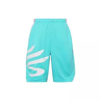 Under Armour SS22 Curry Splash Color Block Logo Print Прямые баскетбольные шорты мужские шорты 1370226-400 XXL